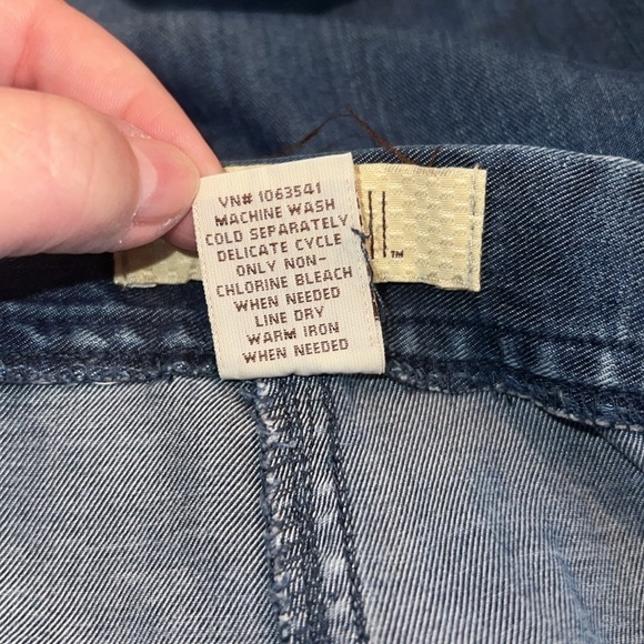 Linden Hill Draw String Blue Chambray Pants Size XL - Picture 4 of 4